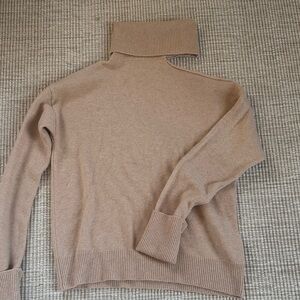 PAIGE womens Camel Turtleneck Sweater